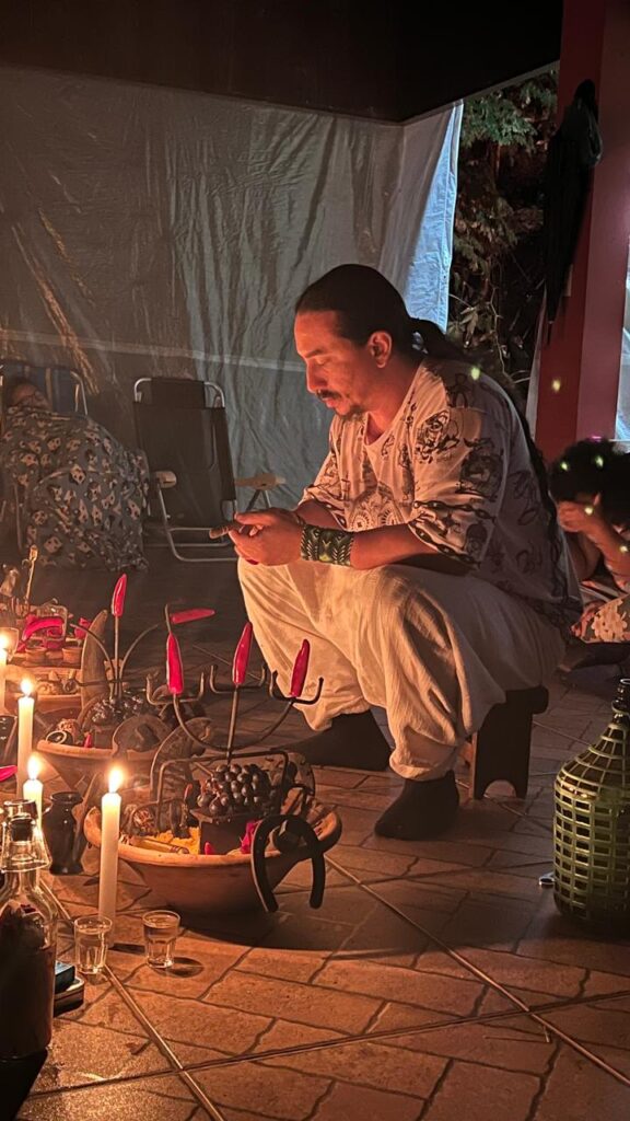 Cerimônia de religiões afro-brasileiras